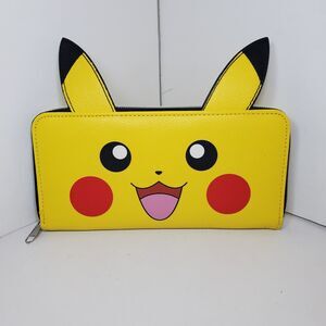 Loungefly Pokemon Pikachu Wallet New No Tags 2021 Yellow Zip Around Anime